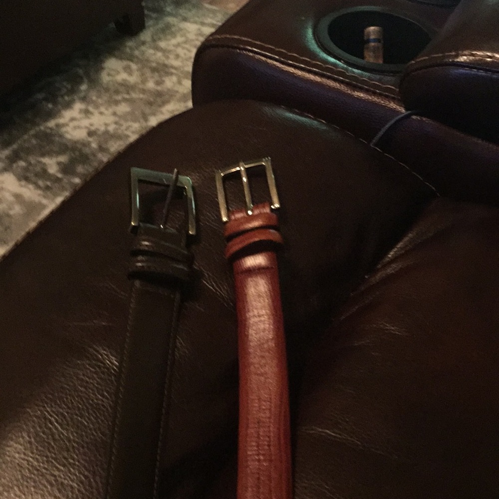 Men’s Brown and Black Belts fits 36 inch waist